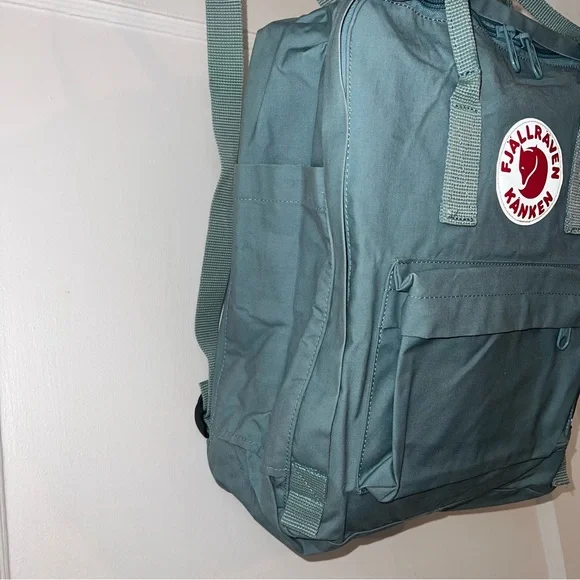Fjallraven Kanken Sky Blue Fabric Backpack with Laptop Sleeve - Picture 5 of 10